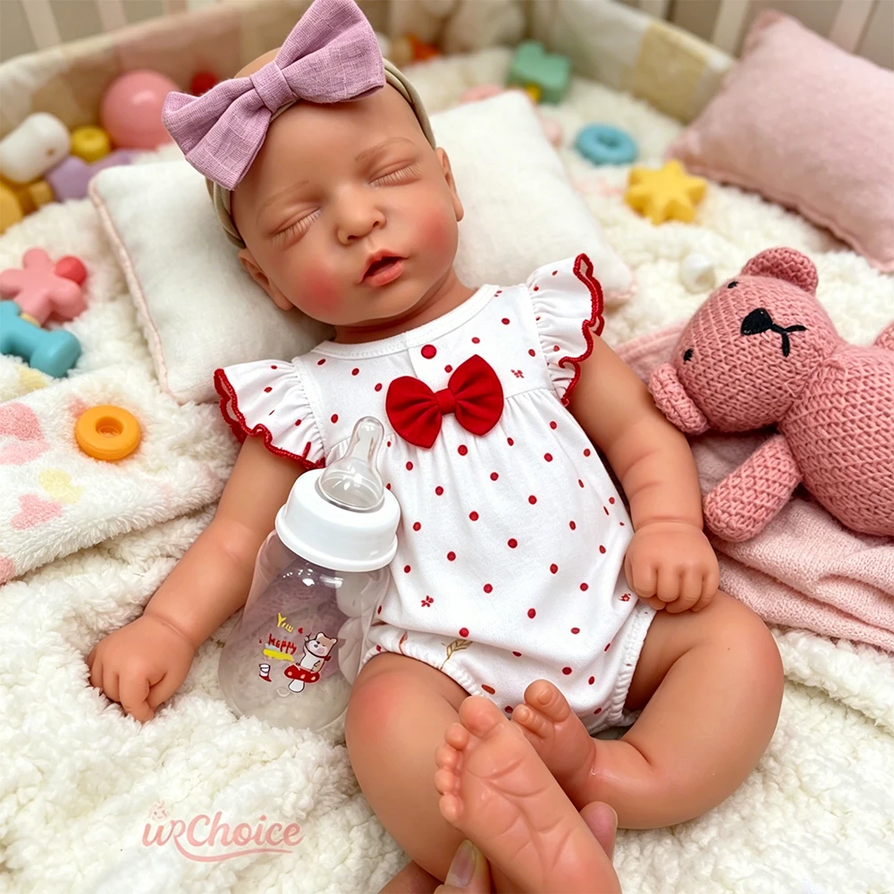 45cm Soft To Hold Silicone Reborn Baby Girl Lifelike Visible Veins Newborn Companion Washable Doll For Emotional Care
45cm Soft To Hold Silicone Reborn Baby Girl Lifelike Visible Veins Newborn Companion Washable Doll For Emotional Care