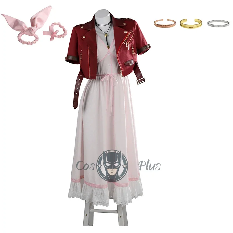 FF7 Remake Aerith Gainsborough Cosplay Costume Final Fantasy Halloween Outfit Fancy Party Dress Women Jacket Outfit Set
FF7 Remake Aerith Gainsborough Cosplay Costume Final Fantasy Halloween Outfit Fancy Party Dress Women Jacket Outfit Set