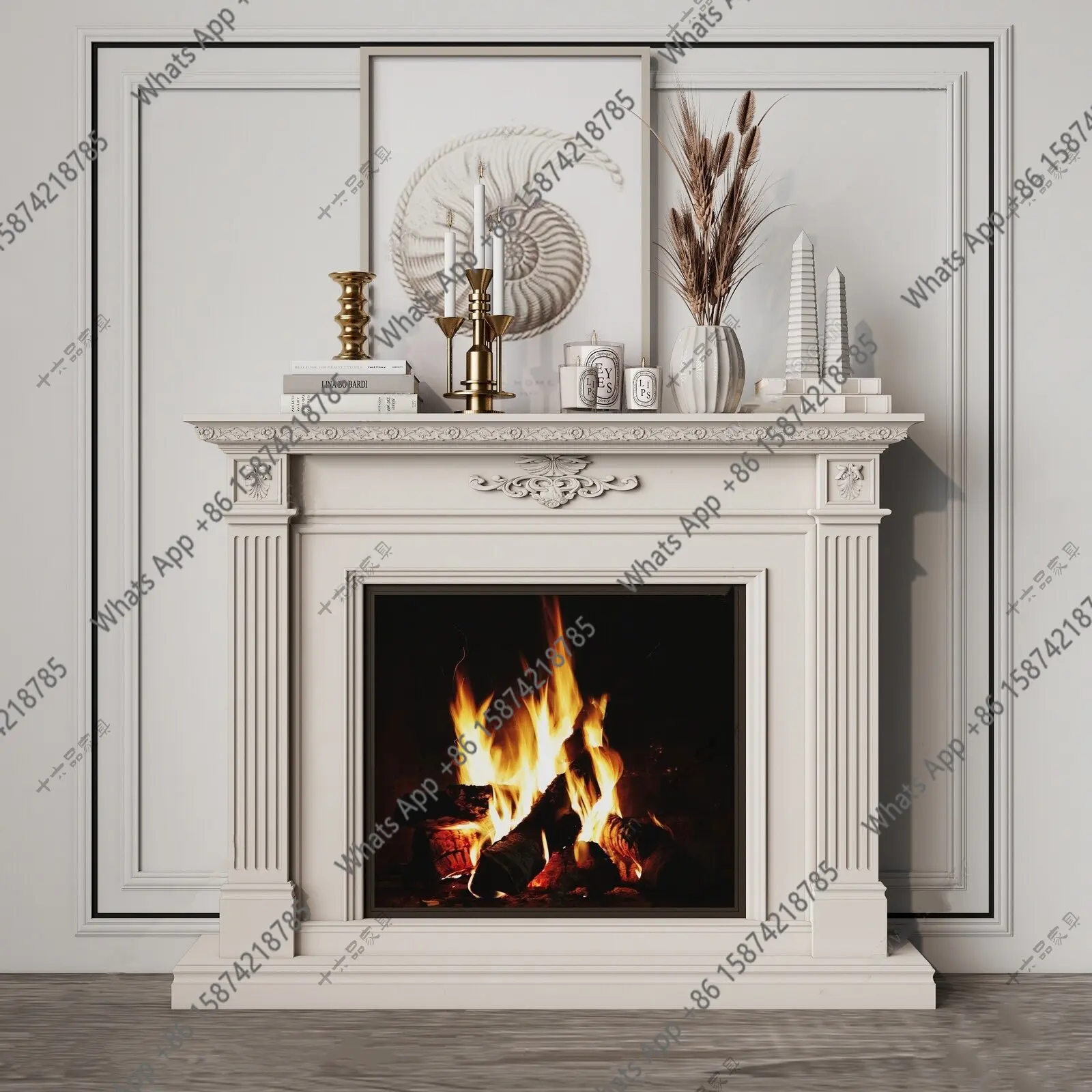French carved fireplace rack decorative frame entrance porch rack fireplace cabinet European light luxury American fireplace
French carved fireplace rack decorative frame entrance porch rack fireplace cabinet European light luxury American fireplace