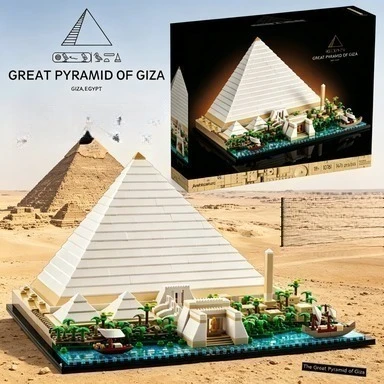 21058 of Giza Building Blocks Set Egyptian Architecture Model STEM Educational Toy for Kids compatible with LEGO bricks
21058 of Giza Building Blocks Set Egyptian Architecture Model STEM Educational Toy for Kids compatible with LEGO bricks