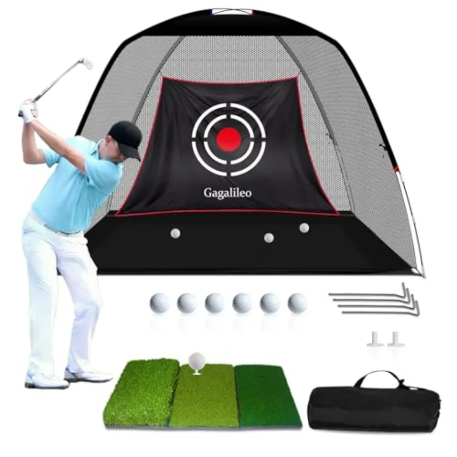 Golf Hitting Net Backyard Driving: 12x7FT Professional Backstop with Silent Velvet Target Portable Practice for Men Dad Complet
Golf Hitting Net Backyard Driving: 12x7FT Professional Backstop with Silent Velvet Target Portable Practice for Men Dad Complet