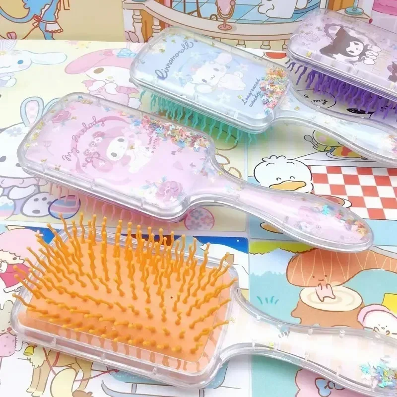 Sanrio Hello Kitty Comb Cartoon Anime Cute My Melody Kuromi Glitter Air Cushion Comb Women Girls Hairdressing Comb Holiday Gifts
Sanrio Hello Kitty Comb Cartoon Anime Cute My Melody Kuromi Glitter Air Cushion Comb Women Girls Hairdressing Comb Holiday Gifts