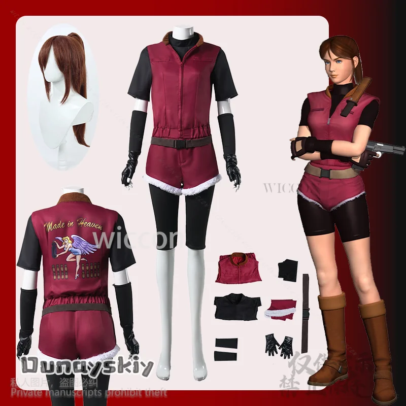 Horror Game Re2 1988 Cosplay Claire Redfield Costume Jumpsuit Red Uniform Shorts Wigs For Halloween Christmas Cos Role-playSuits
Horror Game Re2 1988 Cosplay Claire Redfield Costume Jumpsuit Red Uniform Shorts Wigs For Halloween Christmas Cos Role-playSuits
