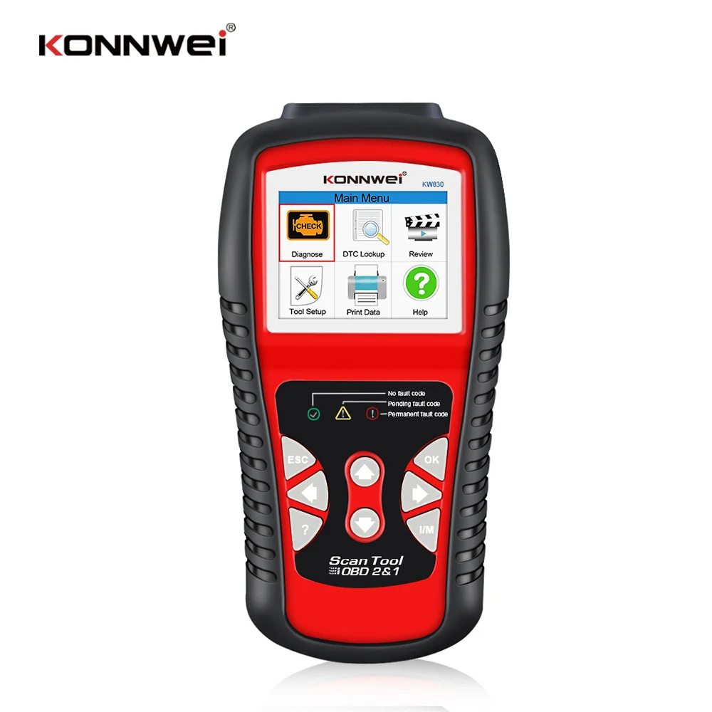 KONNWEI KW830 OBD2 Автомобильный диагностический инструмент обнаруживает все автомобили инструменты OBD2 12 В считыватель кодов
KONNWEI KW830 OBD2 Автомобильный диагностический инструмент обнаруживает все автомобили инструменты OBD2 12 В считыватель кодов