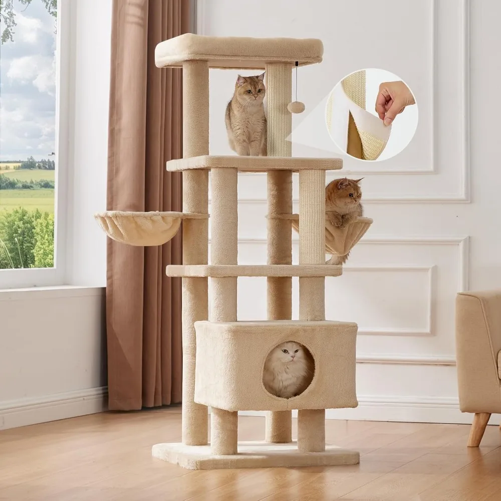 Gardner Pet Cat Tree: 65" Modern Cat Tower with Scratching Post for Large Adult Indoor Cats
Gardner Pet Cat Tree: 65" Modern Cat Tower with Scratching Post for Large Adult Indoor Cats