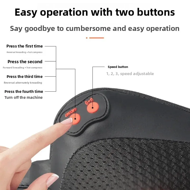 Cervical Massage Pillow Car Home Multifunctional Waist Massager Home 3D Handle Kneading Massage Pillow Electric
Cervical Massage Pillow Car Home Multifunctional Waist Massager Home 3D Handle Kneading Massage Pillow Electric