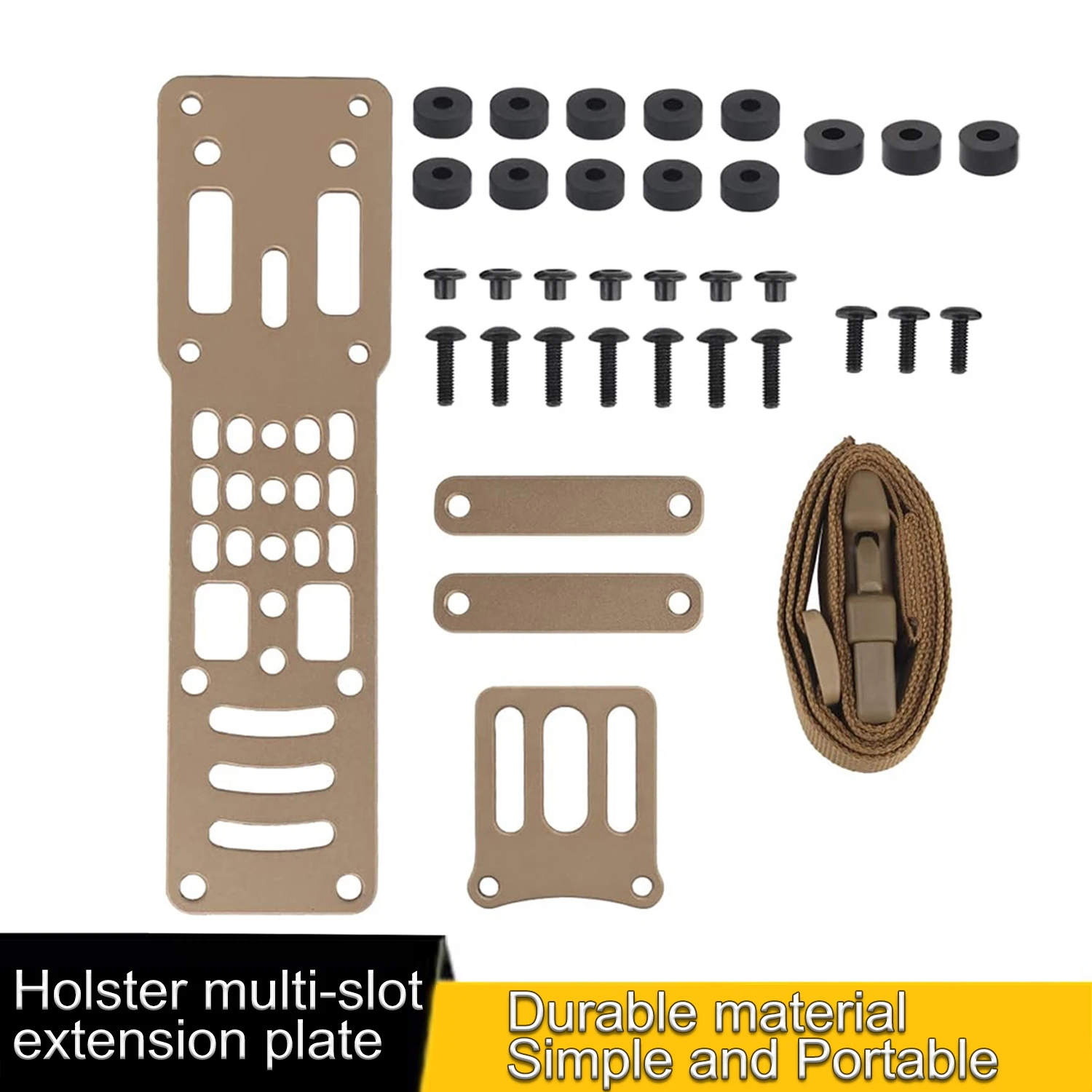 Подходит для тактических ремней, аксессуаров для страйкбола и любителей на открытом воздухе, плата расширения, адаптер из алюминиевого сплава, набедренный ремень
Подходит для тактических ремней, аксессуаров для страйкбола и любителей на открытом воздухе, плата расширения, адаптер из алюминиевого сплава, набедренный ремень
