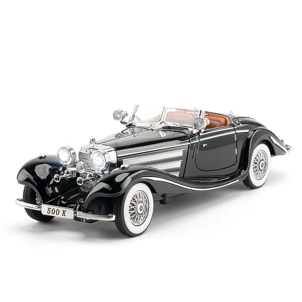 1:24 Scale 500K Car Model Toy Alloy Diecast Sound Light Pull Back Shock Absorption Vintage Vehicle Models boys Birthday Gift
1:24 Scale 500K Car Model Toy Alloy Diecast Sound Light Pull Back Shock Absorption Vintage Vehicle Models boys Birthday Gift