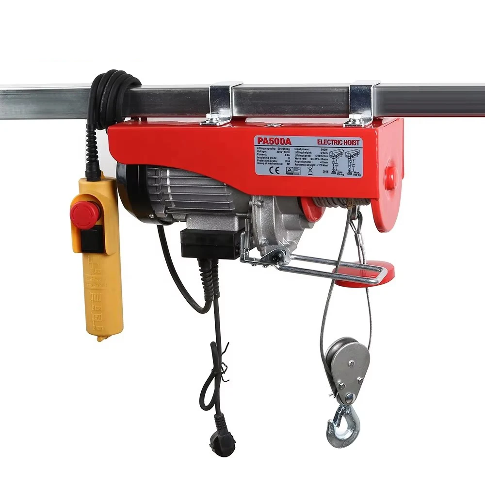 BADA Capacity 220v AC Motor Wire Rope Electric Hoist PA500A 250/500kg
BADA Capacity 220v AC Motor Wire Rope Electric Hoist PA500A 250/500kg