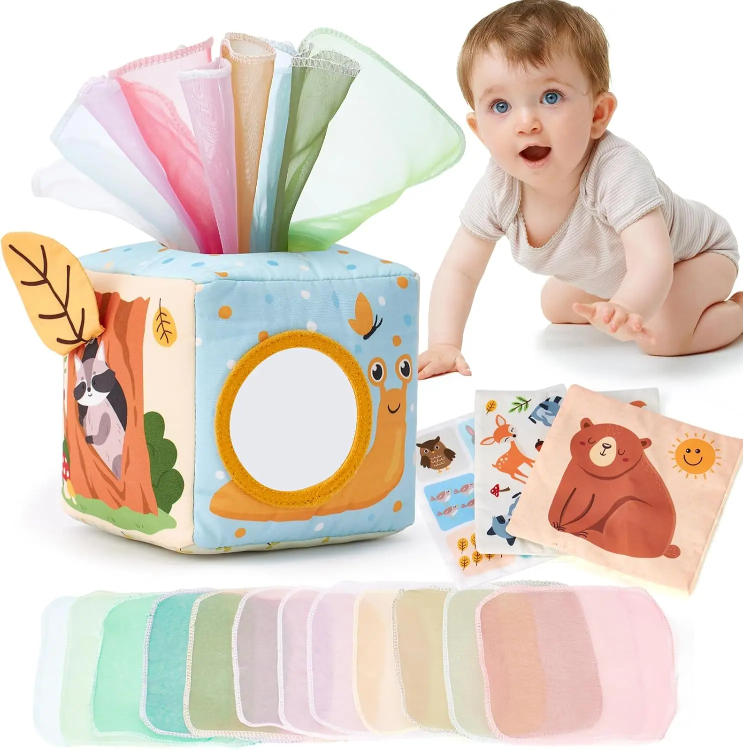 hahaland Baby Tissue Box Toy - Baby Toys 6-12 Months Montessori Toys for 6 Month Old Must Haves - Babies Boy Girl Gifts 6 7 8 9 10 12 Month Old Sensory Pulling Play Scarf Toys 1 Year Old Birthday Gift
hahaland Baby Tissue Box Toy - Baby Toys 6-12 Months Montessori Toys for 6 Month Old Must Haves - Babies Boy Girl Gifts 6 7 8 9 10 12 Month Old Sensory Pulling Play Scarf Toys 1 Year Old Birthday Gift