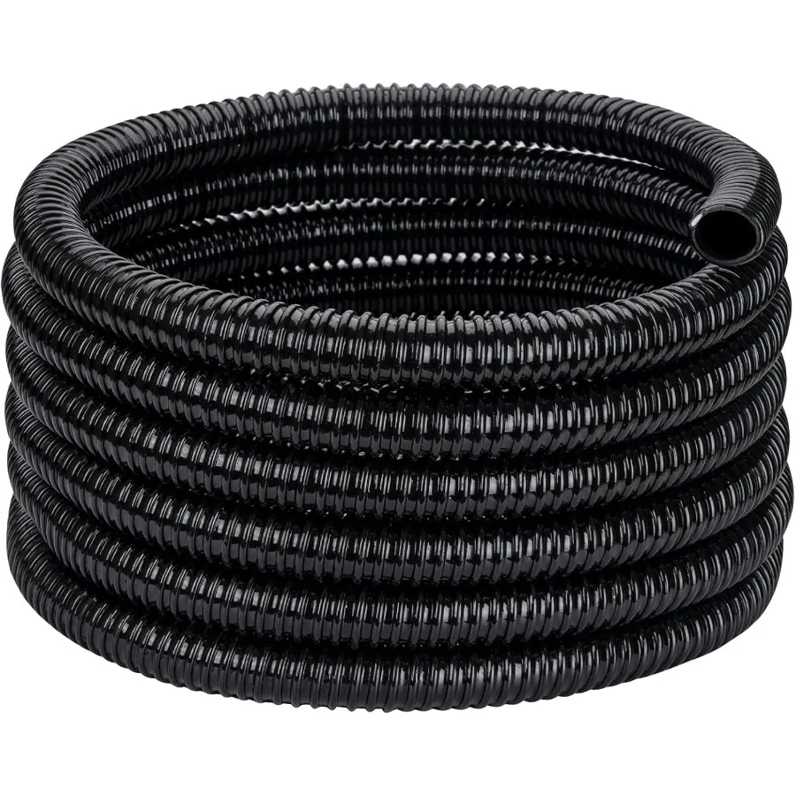 Black Corrugated Flexible Reinforced Waterfall Pond Tube with 1 1 4 Inner Diameter and 50ft Length for Garden Ponds and Sump Pu
Black Corrugated Flexible Reinforced Waterfall Pond Tube with 1 1 4 Inner Diameter and 50ft Length for Garden Ponds and Sump Pu