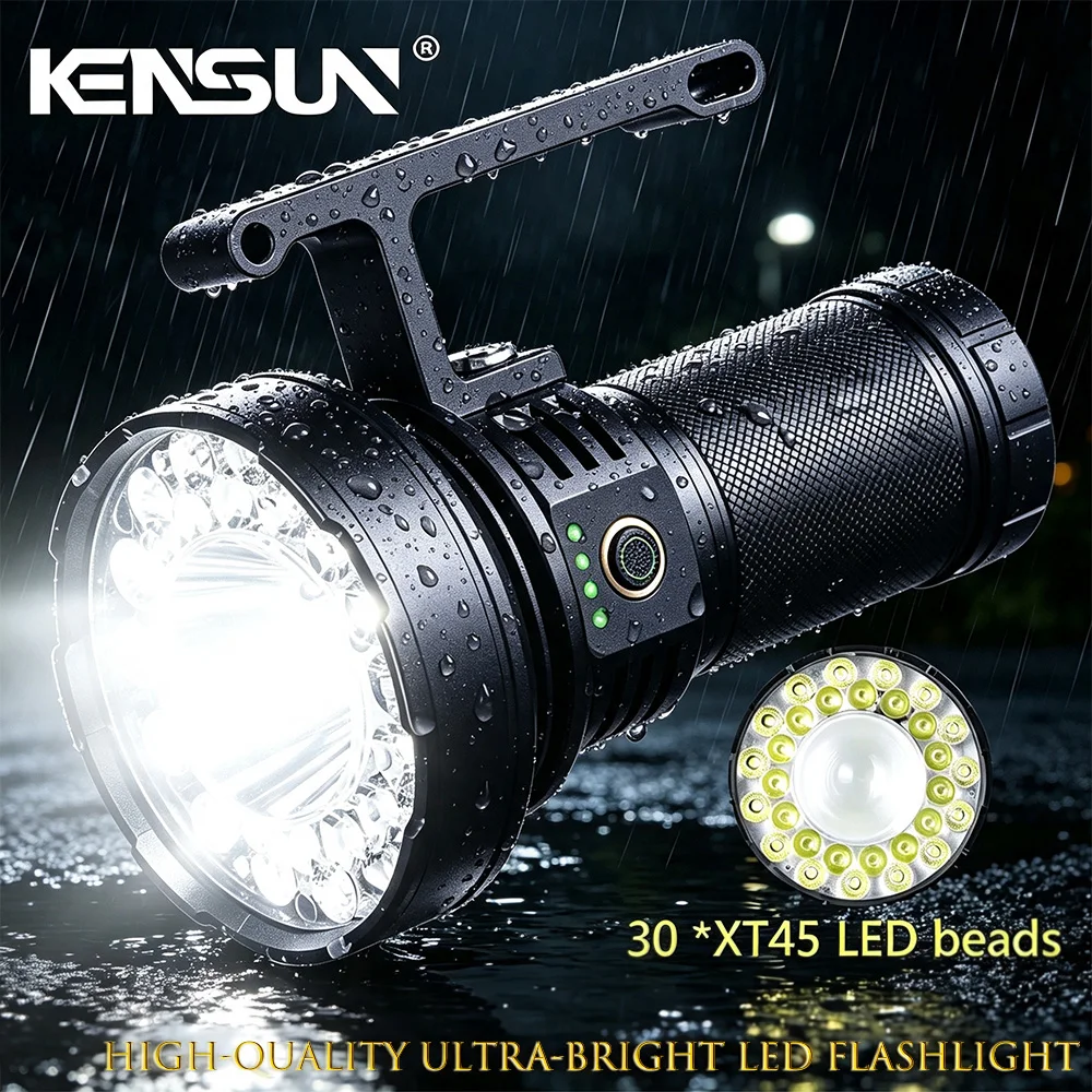 Ultra Bright 10000LM Flashlight Searchlight 30 XT45 LED Thick Aluminum USB Rechargeable Hand Torch Waterproof Camping Emergency
Ultra Bright 10000LM Flashlight Searchlight 30 XT45 LED Thick Aluminum USB Rechargeable Hand Torch Waterproof Camping Emergency