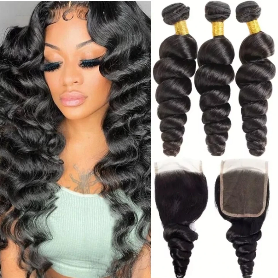 Loose Body Wave Bundles with Frontal Ear to Ear 13x4 Human Hair 3 Bundles with 4x4 HD Transparent Lace Closure Natural Indian
Loose Body Wave Bundles with Frontal Ear to Ear 13x4 Human Hair 3 Bundles with 4x4 HD Transparent Lace Closure Natural Indian