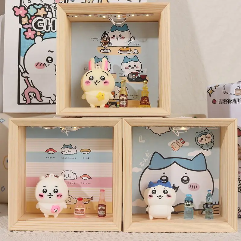 Милый ночник-рамка Chiikawa Hachiware Usagi из дерева, светодиодный, мультяшный, настольный, подарок для девочек-подростков, украшение для спальни
Милый ночник-рамка Chiikawa Hachiware Usagi из дерева, светодиодный, мультяшный, настольный, подарок для девочек-подростков, украшение для спальни