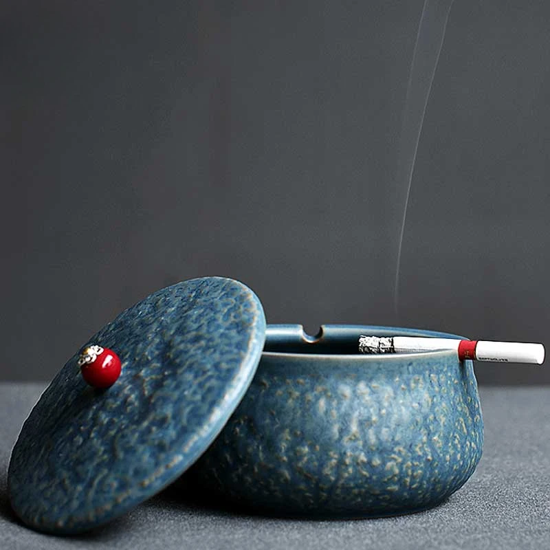 Multifunctional Ceramic Ashtray with Lid, Windproof Household Ashtray, Creative Retro Personality, Living Room, Office Trend
Multifunctional Ceramic Ashtray with Lid, Windproof Household Ashtray, Creative Retro Personality, Living Room, Office Trend