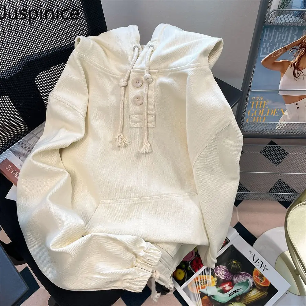 Juspince 2025 New American Fashion Lazy Style Retro Hooded Sweatshirt Jacket Women's Autumn Loose Casual Couple Top Trend
Juspince 2025 New American Fashion Lazy Style Retro Hooded Sweatshirt Jacket Women's Autumn Loose Casual Couple Top Trend