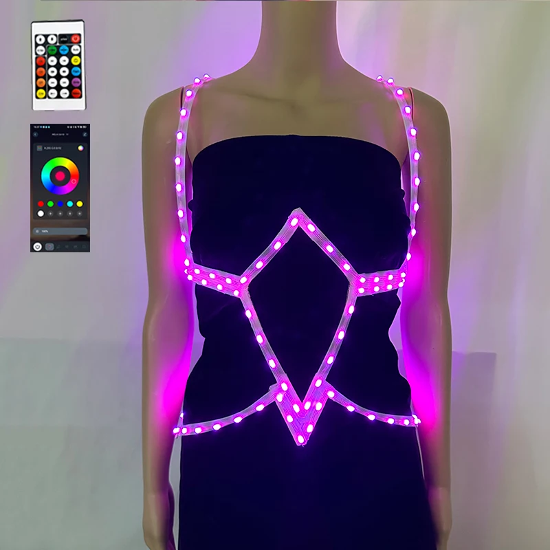 Креативная светодиодная танцевальная одежда Tron, женский сексуальный светодиодный корсет в клетку, светящийся балетный костюм, светящаяся одежда, бар, аксессуары для выступлений на сцене
Креативная светодиодная танцевальная одежда Tron, женский сексуальный светодиодный корсет в клетку, светящийся балетный костюм, светящаяся одежда, бар, аксессуары для выступлений на сцене