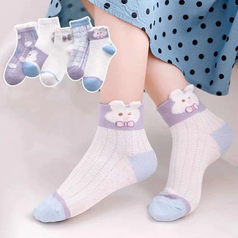 5Pairs Summer Kids Girl Crystal Socks Thin Mesh Breathable Mid Tube Sock Soft Comfortable Baby Footwear Cute Children Sokken Sox
5Pairs Summer Kids Girl Crystal Socks Thin Mesh Breathable Mid Tube Sock Soft Comfortable Baby Footwear Cute Children Sokken Sox
