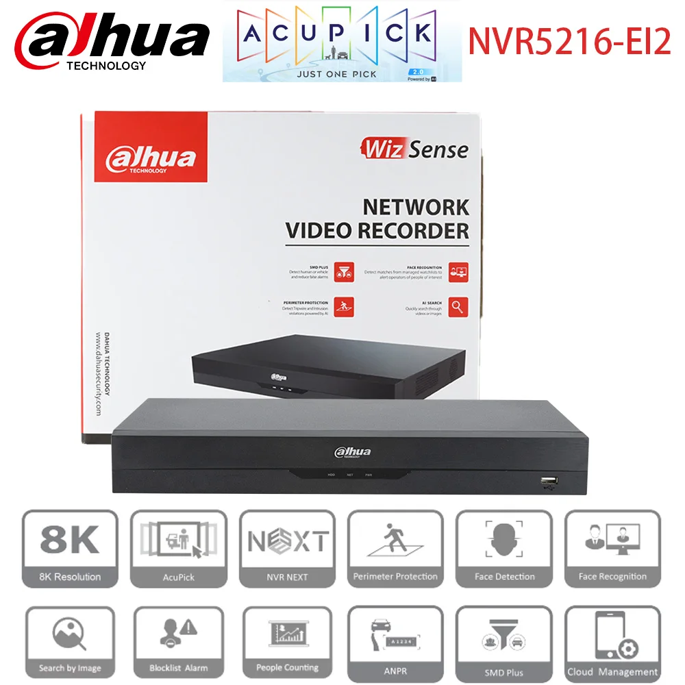 NEW Dahua 16ch 8K NVR AI 448Mbps NVR5216-EI2 2SATA AcuPick Network Video Recorder
NEW Dahua 16ch 8K NVR AI 448Mbps NVR5216-EI2 2SATA AcuPick Network Video Recorder