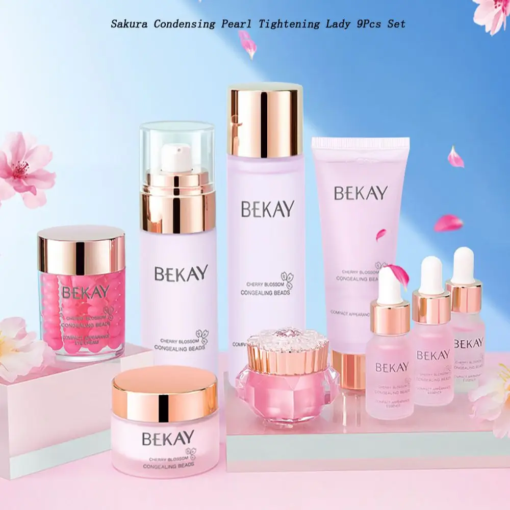 9Pcs Sakura Firming Wrinkle Rejuvenation Skin Care Sets Whitening Moisturizing Oil control Anti-wrinkle Face Beauty Products
9Pcs Sakura Firming Wrinkle Rejuvenation Skin Care Sets Whitening Moisturizing Oil control Anti-wrinkle Face Beauty Products