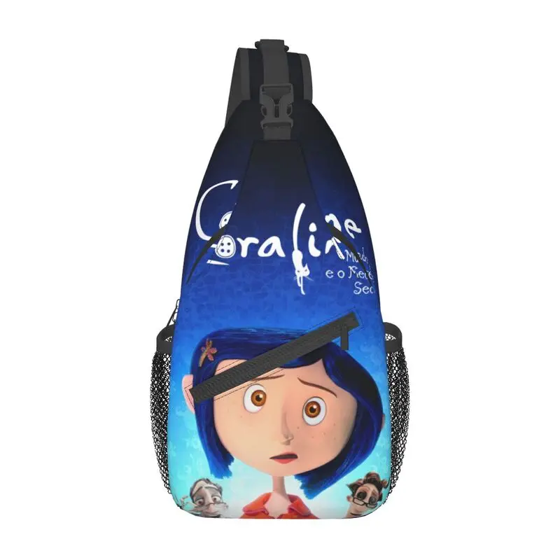 Casual Halloween Coraline Horror Movie Sling Crossbody Backpack Men Shoulder Chest Bag for Camping Biking
Casual Halloween Coraline Horror Movie Sling Crossbody Backpack Men Shoulder Chest Bag for Camping Biking
