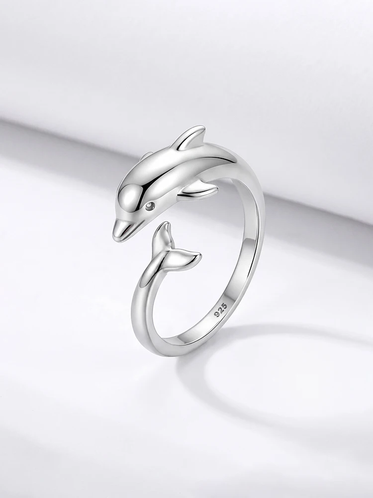 925 Sterling Silver Fashion Lucky Whale Adjustable Ring For Women Anniversary Engagement Party Luxury High Quality Jewelry Gift
925 Sterling Silver Fashion Lucky Whale Adjustable Ring For Women Anniversary Engagement Party Luxury High Quality Jewelry Gift