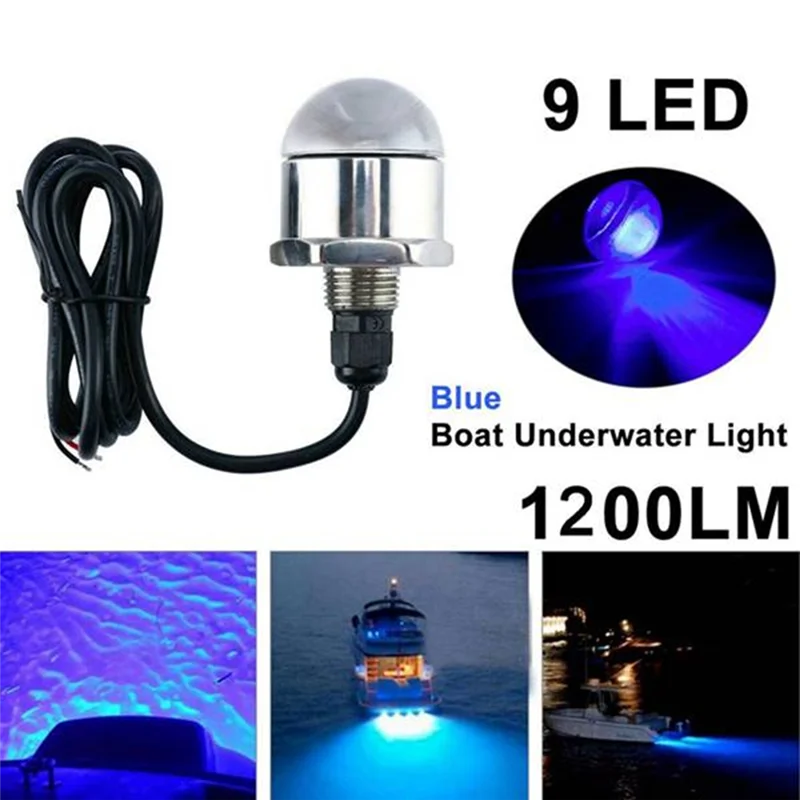 Classy-Boat Underwater Light Navigation Light LED Drain Plug Light Boat LED Light Marine Underwater LED Light Blue Light
Classy-Boat Underwater Light Navigation Light LED Drain Plug Light Boat LED Light Marine Underwater LED Light Blue Light