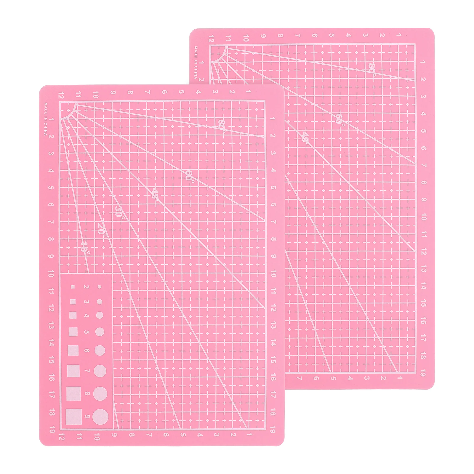 2pcs A5 Dual-Sided Cutting Mat ABS Self-Healing Craft Board with Metric Lines for Sewing Carving Trimming Projects Pink
2pcs A5 Dual-Sided Cutting Mat ABS Self-Healing Craft Board with Metric Lines for Sewing Carving Trimming Projects Pink