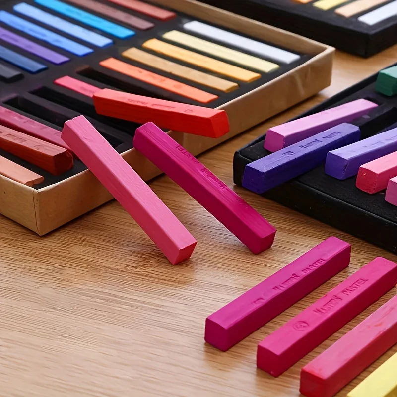 12/24/36/48 Colors Professional Soft Pastels Set,Chalk Pastel Sticks with Storage Case,Blending,Layering,Shading for Adults
12/24/36/48 Colors Professional Soft Pastels Set,Chalk Pastel Sticks with Storage Case,Blending,Layering,Shading for Adults