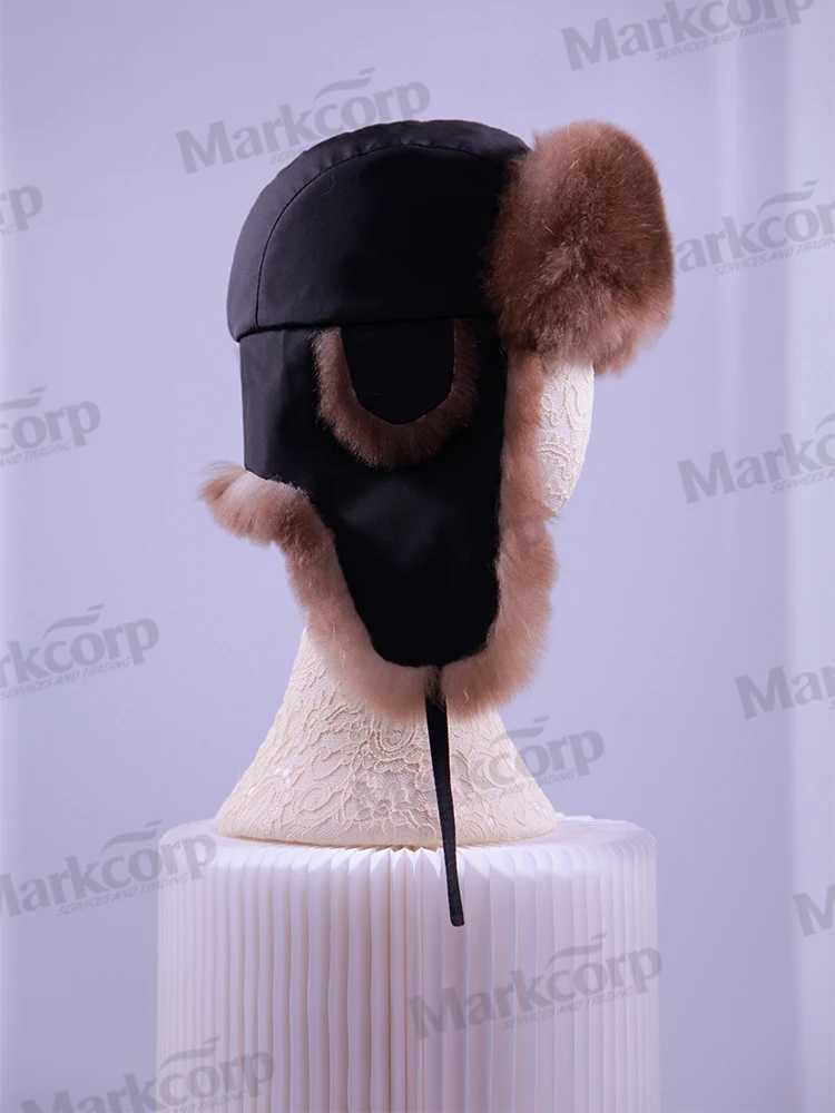 Markcorp's new fur children's hat, boys and girls fashion accessory, black gray fur children's hat
Markcorp's new fur children's hat, boys and girls fashion accessory, black gray fur children's hat