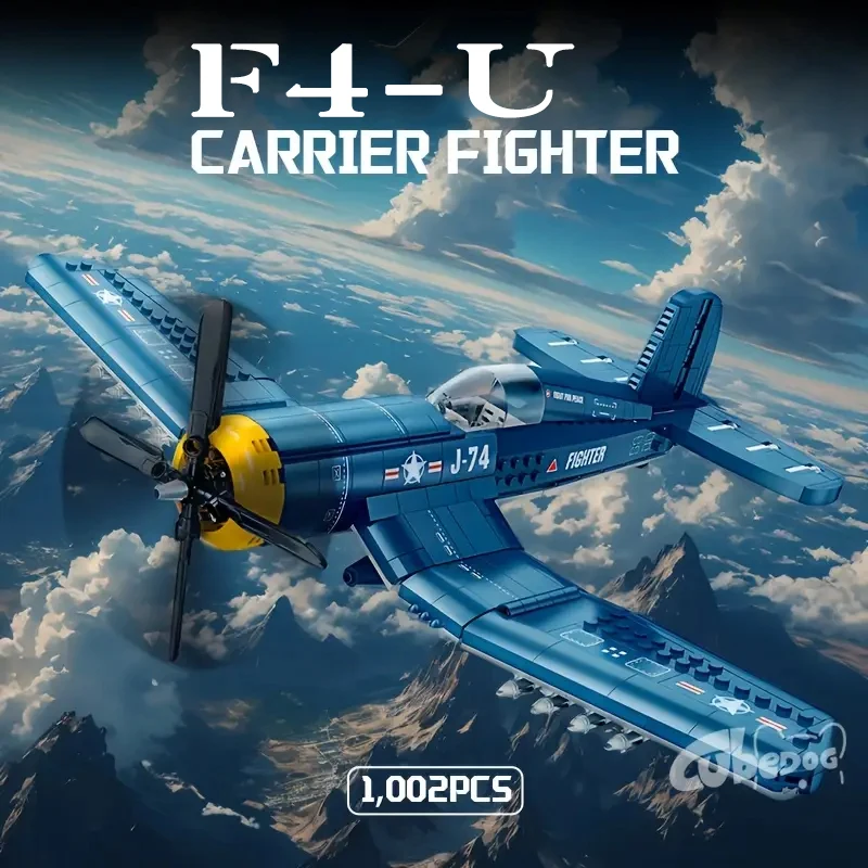 MOC IN STOCK Military F4U Corsair Building Blocks Model Fighter Aircraft Bricks Assembling Toys Boys Audlt Christmas Gift
MOC IN STOCK Military F4U Corsair Building Blocks Model Fighter Aircraft Bricks Assembling Toys Boys Audlt Christmas Gift