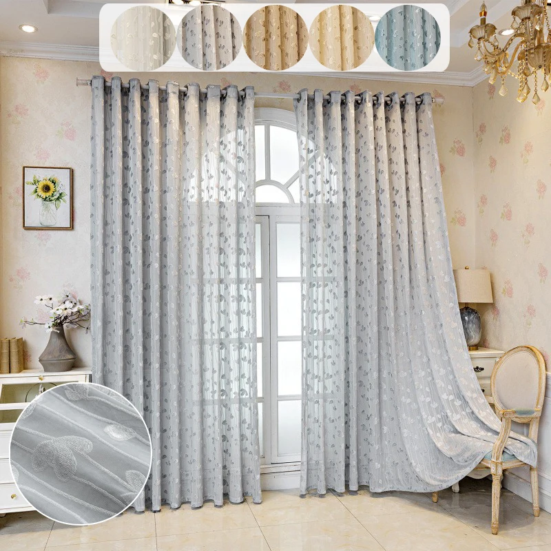 European Style Romantic Lace Embroidery Flower Curtain Transparent But Opaque Living Room Bedroom Window Screen Home Decoration
European Style Romantic Lace Embroidery Flower Curtain Transparent But Opaque Living Room Bedroom Window Screen Home Decoration