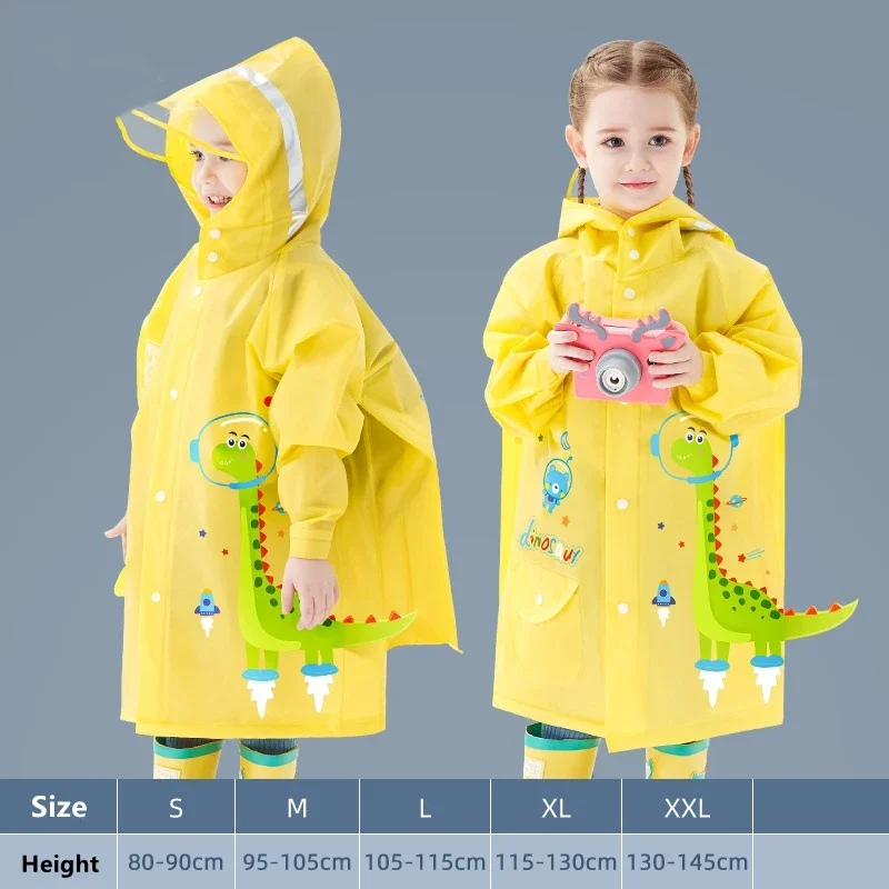 Cute Kids Raincoat Wateproof Children Dinosaur Unicorn Rain Poncho Rain Coat Jacket With Backpack Position Student RainWear
Cute Kids Raincoat Wateproof Children Dinosaur Unicorn Rain Poncho Rain Coat Jacket With Backpack Position Student RainWear