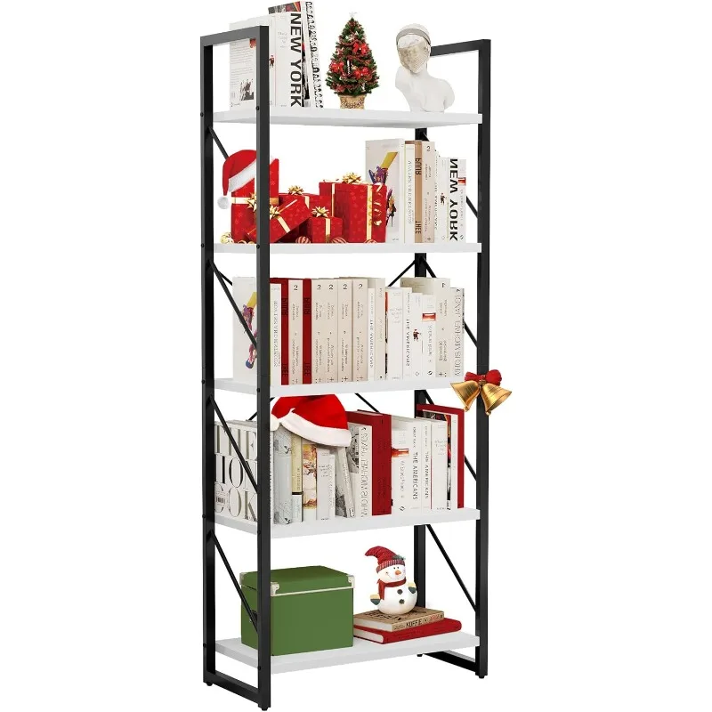 5 Tiers Bookshelf, Classically Modern White Bookshelf, Book Rack, Storage Rack Shelves in Living Room/Home/Office, Books Holder
5 Tiers Bookshelf, Classically Modern White Bookshelf, Book Rack, Storage Rack Shelves in Living Room/Home/Office, Books Holder