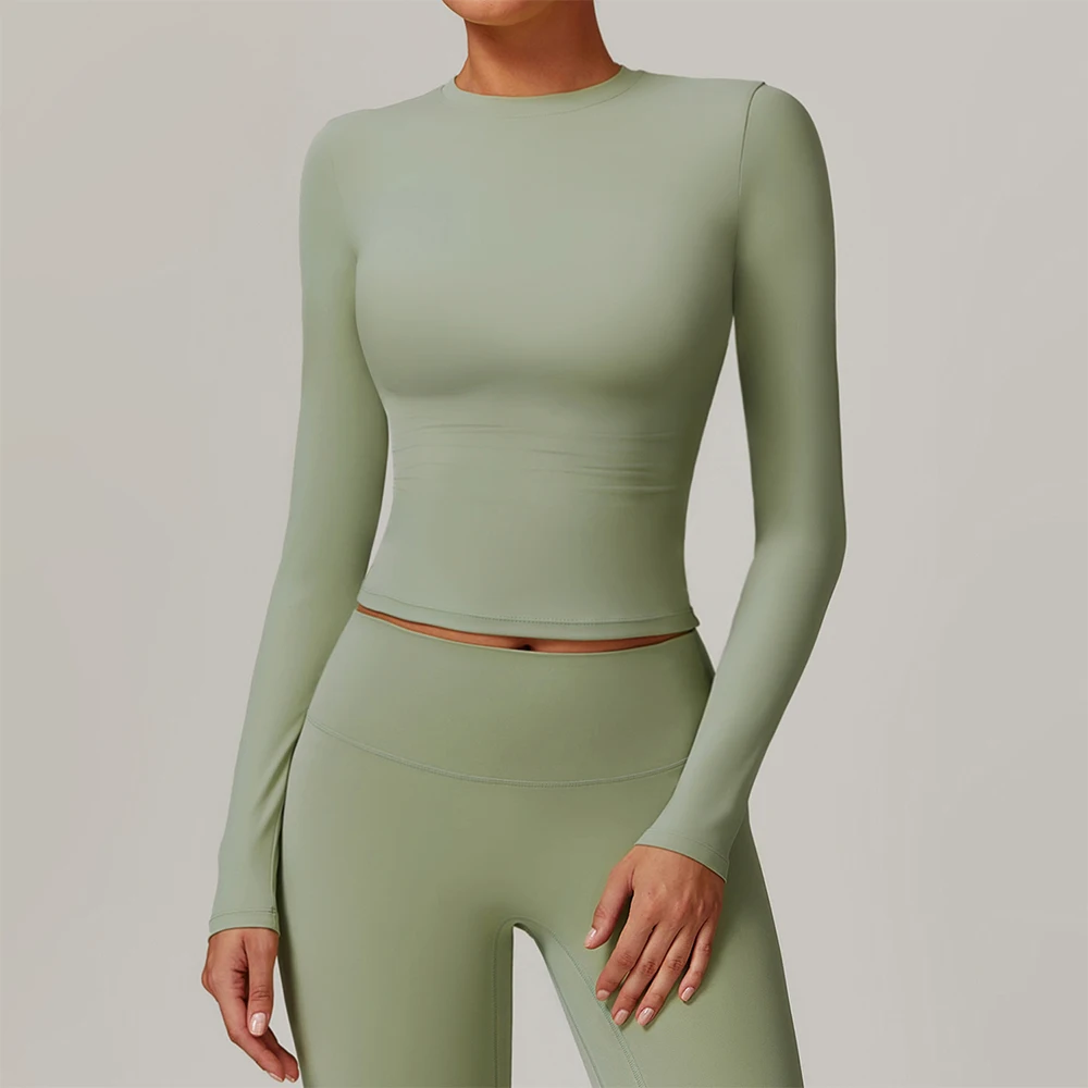 New Yoga Long sleeved Women's Outdoor Running Fitness T-shirt Sports Long Sleeved Yoga Shirt Push Up Crop Top Workout Gym Tops
New Yoga Long sleeved Women's Outdoor Running Fitness T-shirt Sports Long Sleeved Yoga Shirt Push Up Crop Top Workout Gym Tops