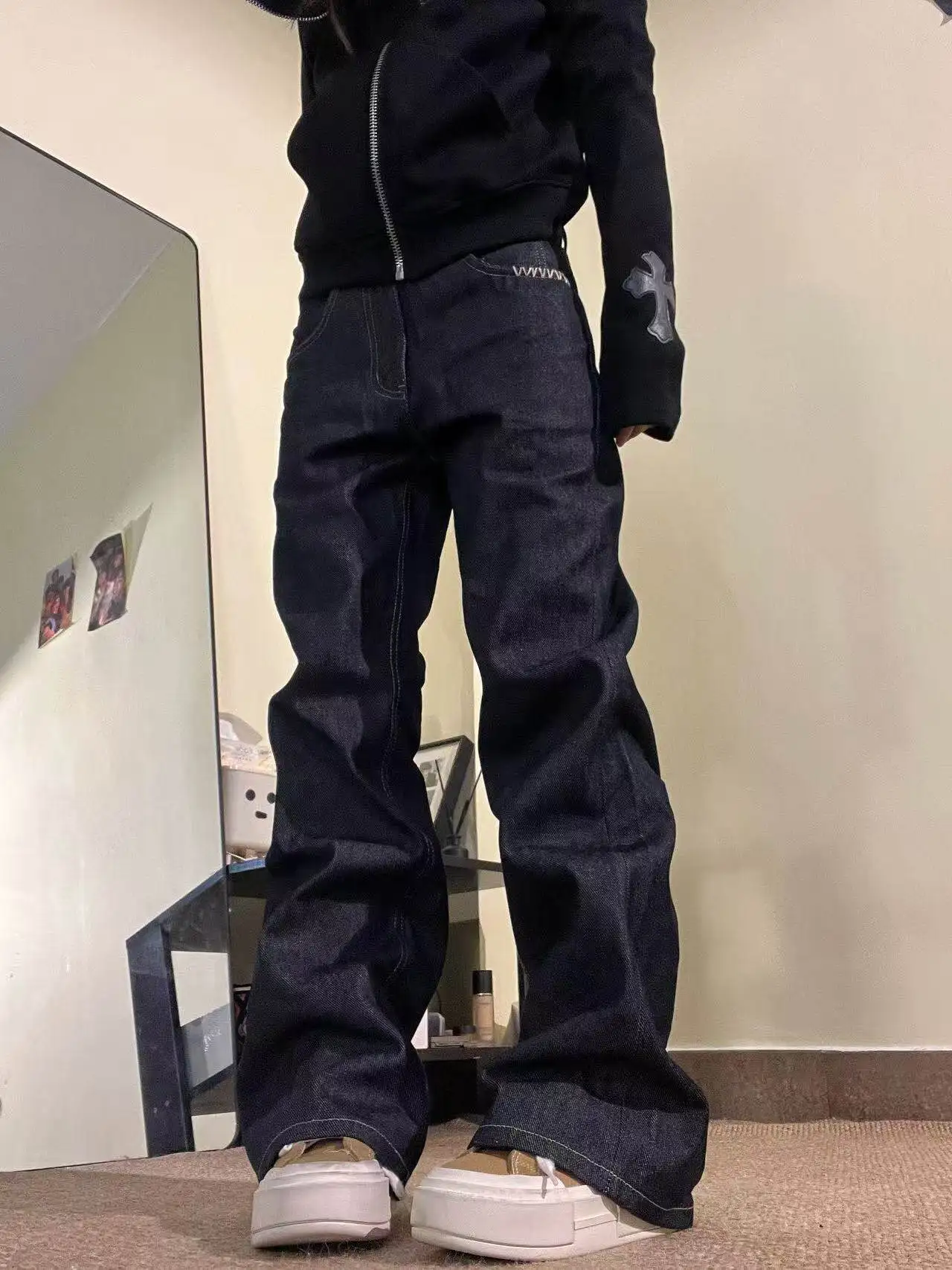American High Street 13 Oz Hand Sewn Original Jeans Men's Casual Straight Leg Pants Stackable Comfortable All-Match Long Trou...
American High Street 13 Oz Hand Sewn Original Jeans Men's Casual Straight Leg Pants Stackable Comfortable All-Match Long Trou...