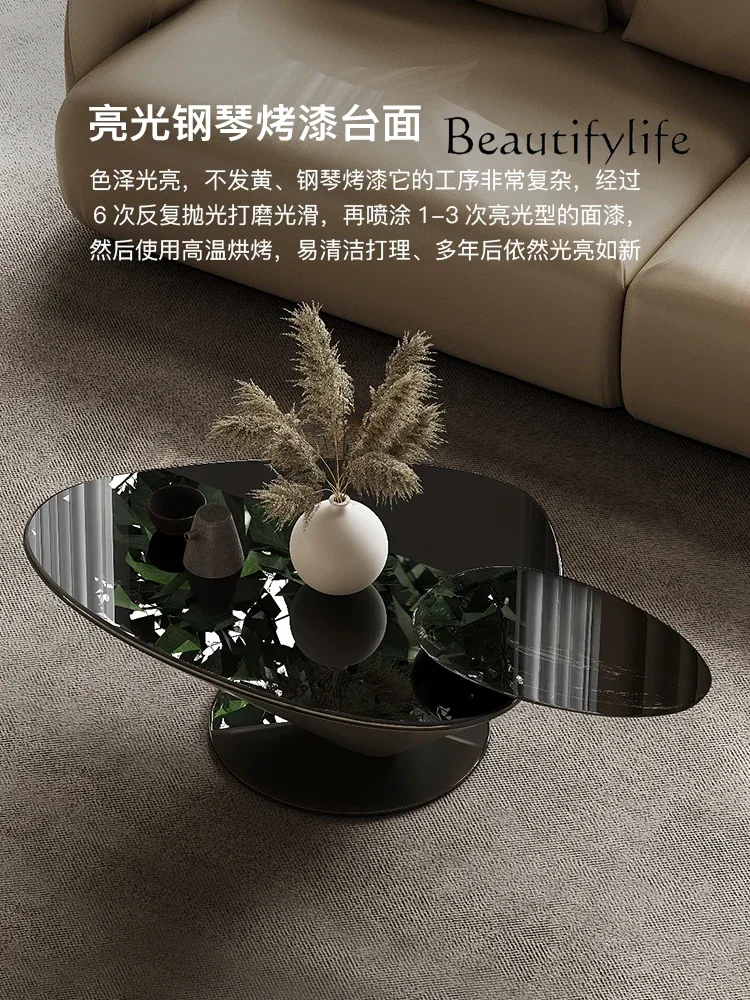 N19 Italian Minimalist Household Coffee Table Special-Shaped Piano Paint Tea Table
N19 Italian Minimalist Household Coffee Table Special-Shaped Piano Paint Tea Table