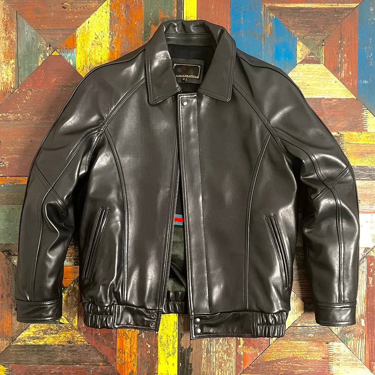 Tailor Brando Full Grain Goatskin Men's Short Vintage Loose Fit Genuine Leather Jacket
Tailor Brando Full Grain Goatskin Men's Short Vintage Loose Fit Genuine Leather Jacket