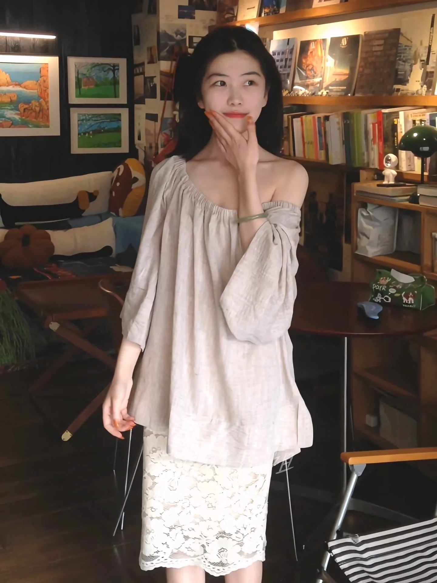 Elegant Aesthetic Linen Asymmetrical Collar Mid-Sleeve Loose Slimming Casual Top for Women Comfortable Lazy Style Shirt
Elegant Aesthetic Linen Asymmetrical Collar Mid-Sleeve Loose Slimming Casual Top for Women Comfortable Lazy Style Shirt