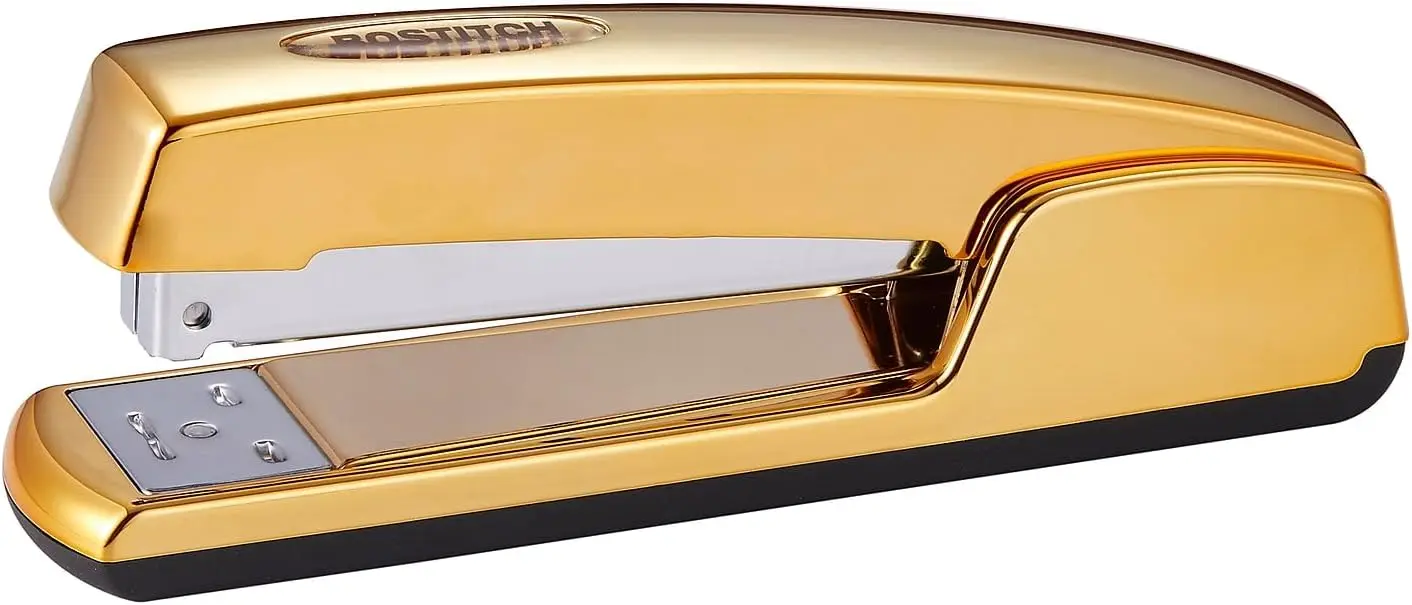 Bostitch Office Professional Metal Executive Stapler, 20 Sheet Capacity, Gold Chrome (B5000-GOLD)
Bostitch Office Professional Metal Executive Stapler, 20 Sheet Capacity, Gold Chrome (B5000-GOLD)