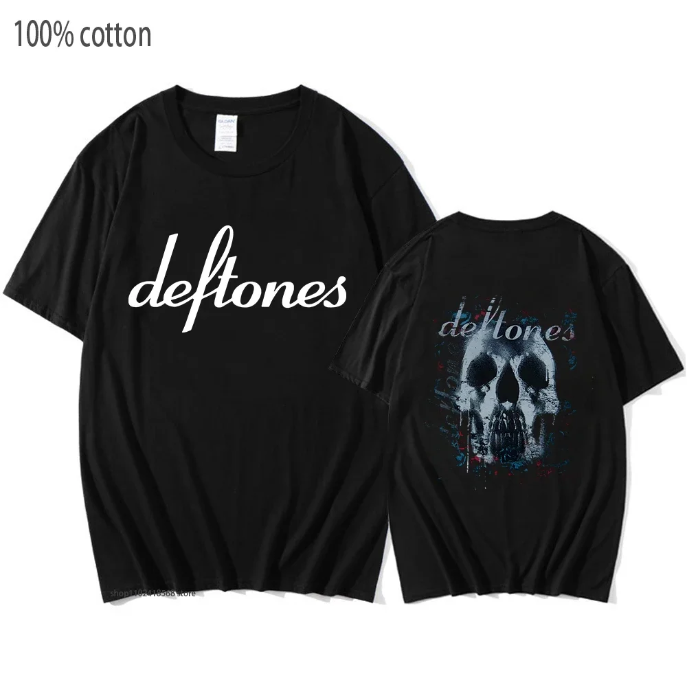 Deftones Skull Black Band T-Shirts Men's Vintage Rock Tshirts Punk Hip Hop Tees 100% Cotton Unisex Streetwear Male Gothic Tops
Deftones Skull Black Band T-Shirts Men's Vintage Rock Tshirts Punk Hip Hop Tees 100% Cotton Unisex Streetwear Male Gothic Tops