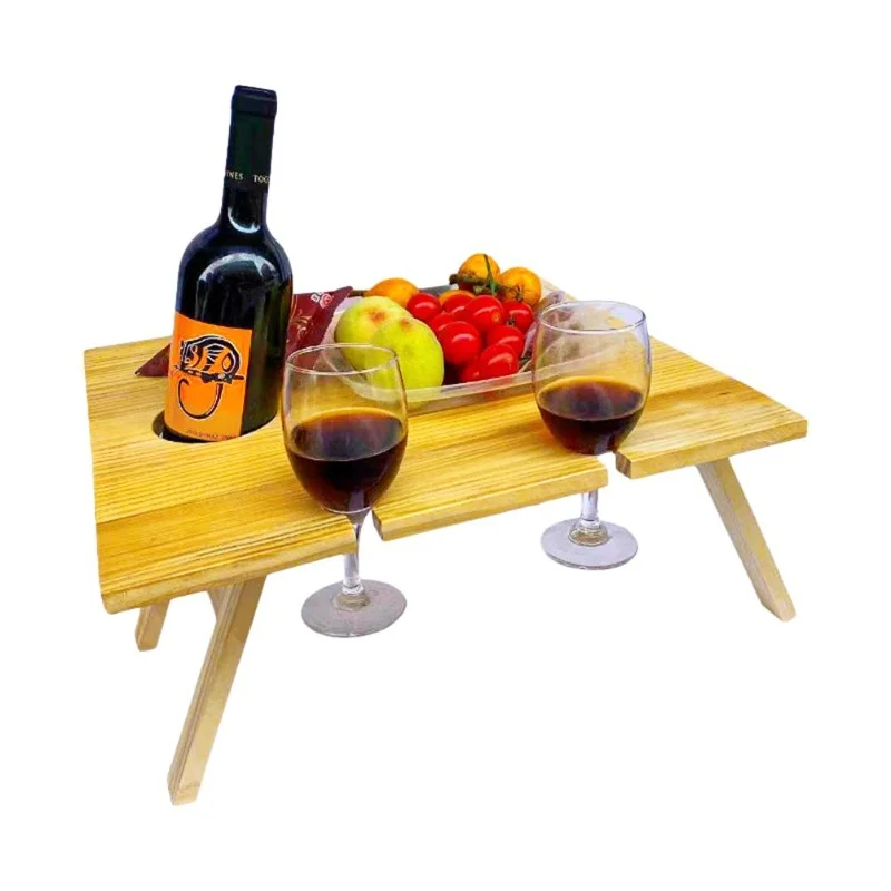 Outdoor Wine Picnic Table Folding Portable Picnic Table And Cheese Tray With Stable Food Arrangement Soild Wood Wine Glass Table
Outdoor Wine Picnic Table Folding Portable Picnic Table And Cheese Tray With Stable Food Arrangement Soild Wood Wine Glass Table