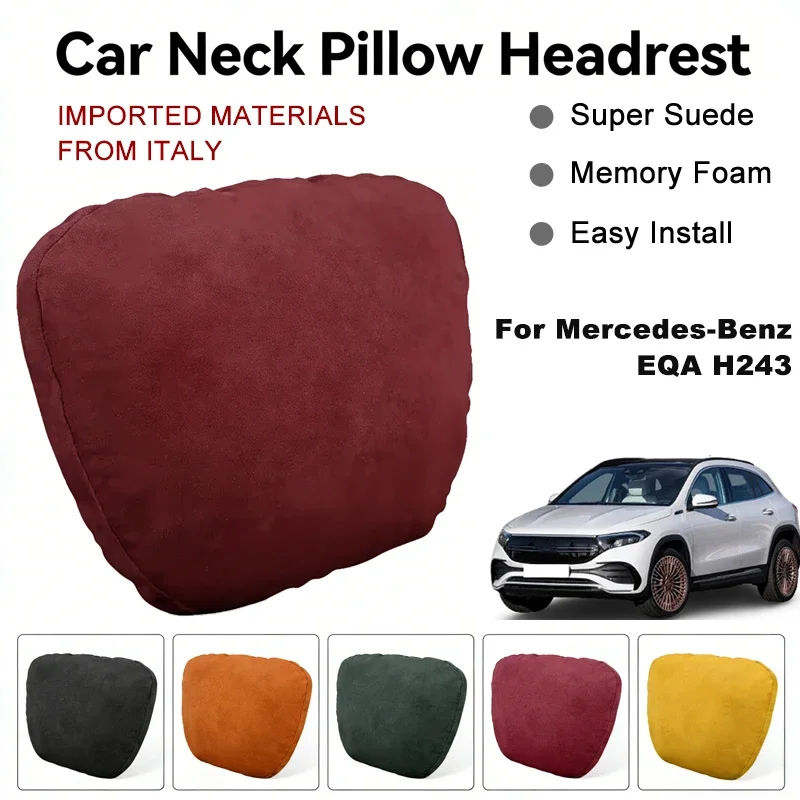 Italy Suede Car Neck Rest Pillow For Mercedes-Benz EQA H243 Seat Head Neck Support Cushion Auto Interior Accessories
Italy Suede Car Neck Rest Pillow For Mercedes-Benz EQA H243 Seat Head Neck Support Cushion Auto Interior Accessories