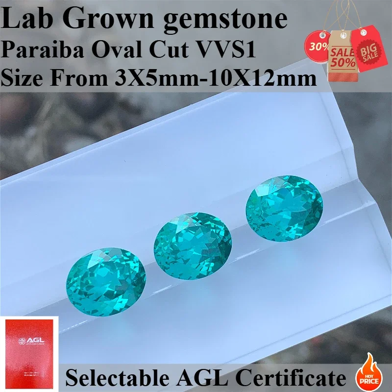 Paraiba Oval Cut Lab Grown Gemstone for DIY Advanced Jewelry Making Inlay Ring Necklace Bracelet Selectable AGL Certificate
Paraiba Oval Cut Lab Grown Gemstone for DIY Advanced Jewelry Making Inlay Ring Necklace Bracelet Selectable AGL Certificate