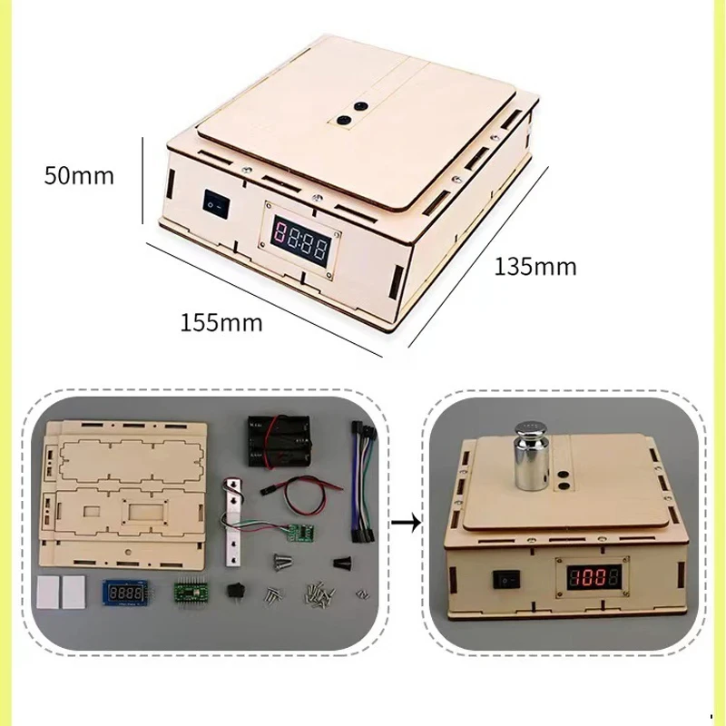 Wooden Electric Digital Scale Model Kids Science Toy Technology Physics DIY Bricks Kit Learning Toys for Children G36
Wooden Electric Digital Scale Model Kids Science Toy Technology Physics DIY Bricks Kit Learning Toys for Children G36
