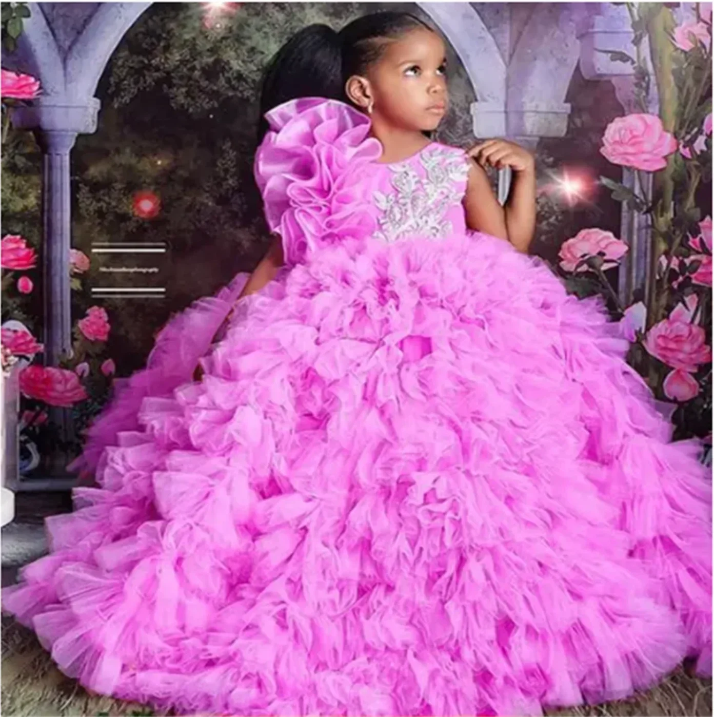 Customized Flower Girl Dress Pageant Gown for Wedding O Neck Princess Birthday Party Custom Made Guest Evening Gown
Customized Flower Girl Dress Pageant Gown for Wedding O Neck Princess Birthday Party Custom Made Guest Evening Gown