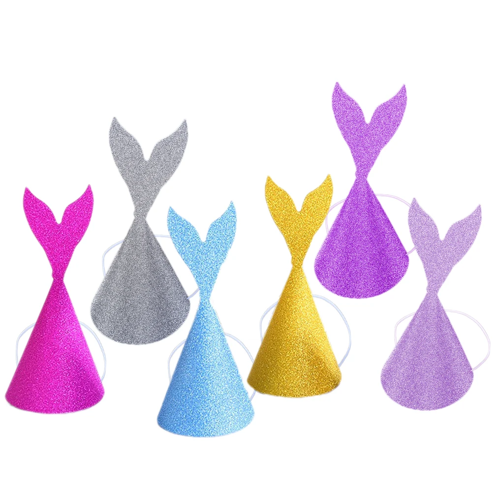 18 Pcs Glitter Paper Birthday Hats Kids Party Accessories Mermaid Tail Design Fluorescent Glossy Photo Props Costumes
18 Pcs Glitter Paper Birthday Hats Kids Party Accessories Mermaid Tail Design Fluorescent Glossy Photo Props Costumes