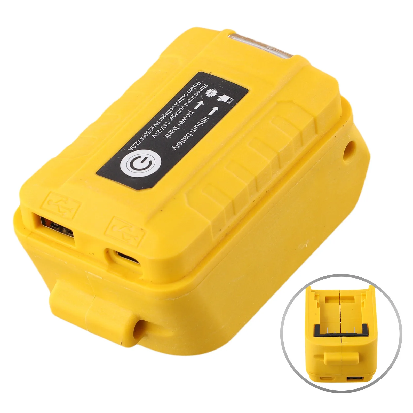 1pc Battery Adapter Replacement Parts For DCB203 For DCB200 18V Battery Dual USB Converter Power Tool Accessories
1pc Battery Adapter Replacement Parts For DCB203 For DCB200 18V Battery Dual USB Converter Power Tool Accessories
