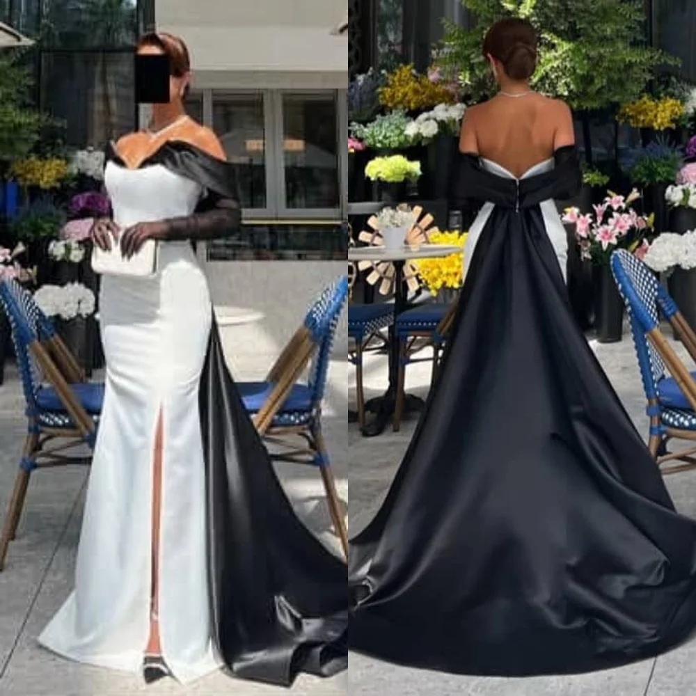 Customized High Quality Classic Charmeuse Pleat Mermaid Off-the-shoulder Long DressesBespoke Occasion Dresses Modern Style Sexy
Customized High Quality Classic Charmeuse Pleat Mermaid Off-the-shoulder Long DressesBespoke Occasion Dresses Modern Style Sexy