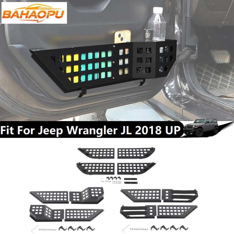 BAHAOPU Black Car Front Door Mesh Pocket Storage Box Fit For Jeep Wrangler JL/Gladiator JT 2018 Up,Auto Organizer Accessories
BAHAOPU Black Car Front Door Mesh Pocket Storage Box Fit For Jeep Wrangler JL/Gladiator JT 2018 Up,Auto Organizer Accessories
